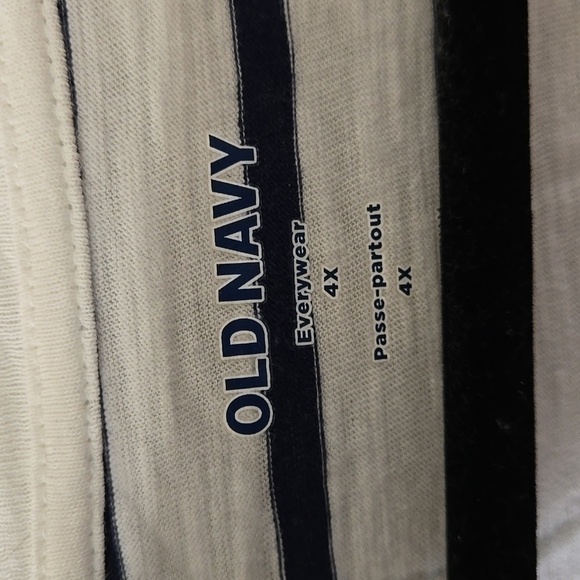 Old Navy Striped V-Neck Tee - Picture 2 of 5